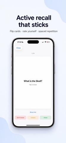Anatomy Flashcards iPhone screenshot