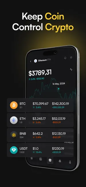 Crypto Live Tracker: KeepCoin screenshot 1