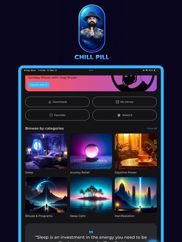 Chill Pill with Yogi Bryan iPad screenshot