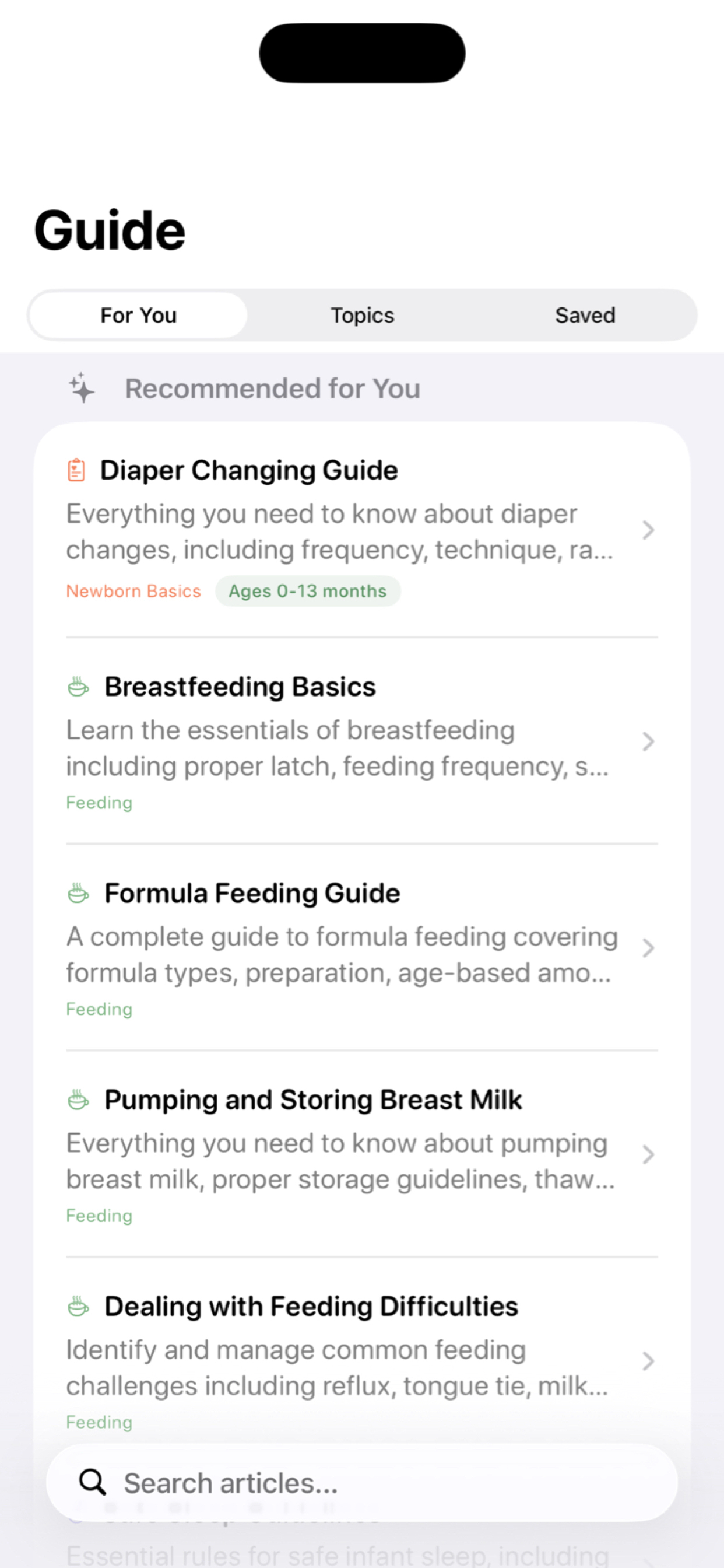 The Baby Handbook screenshot 5