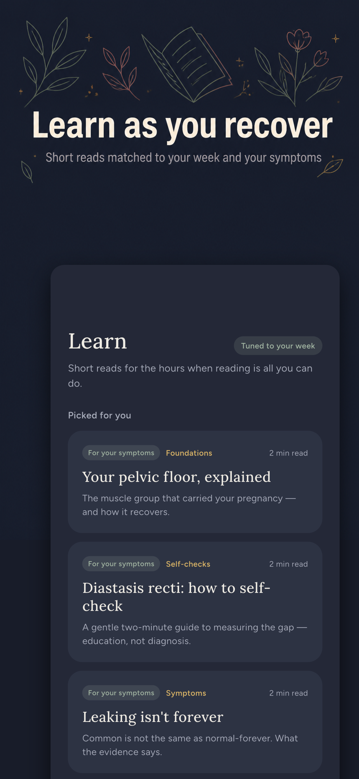 Reroot - Postpartum Recovery screenshot 3