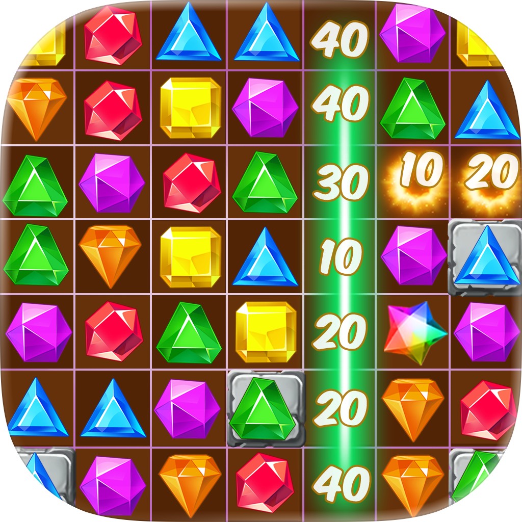 Apple App Store cover for Jewel Fever - Match 3 Games