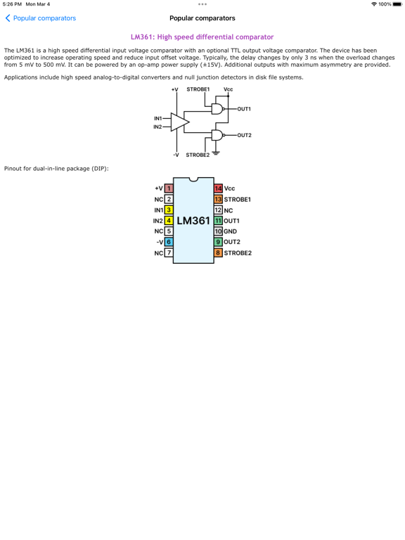 Screenshot #6 pour Operational Amplifiers Pro