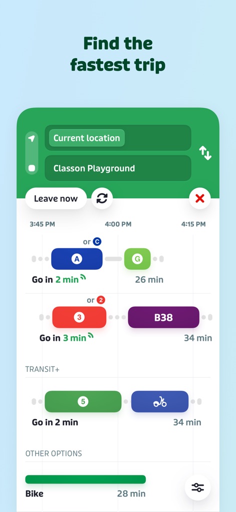 Transit • Subway & Bus Times - Optimal Route Planning