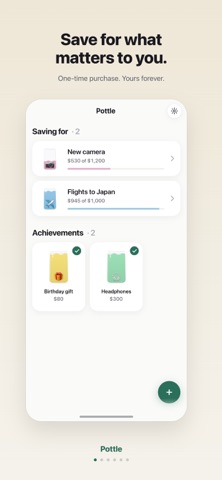 Pottle: Savings Goal Tracker Screenshot 1 of 6