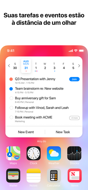 Any.do: lista de tarefas Screenshot