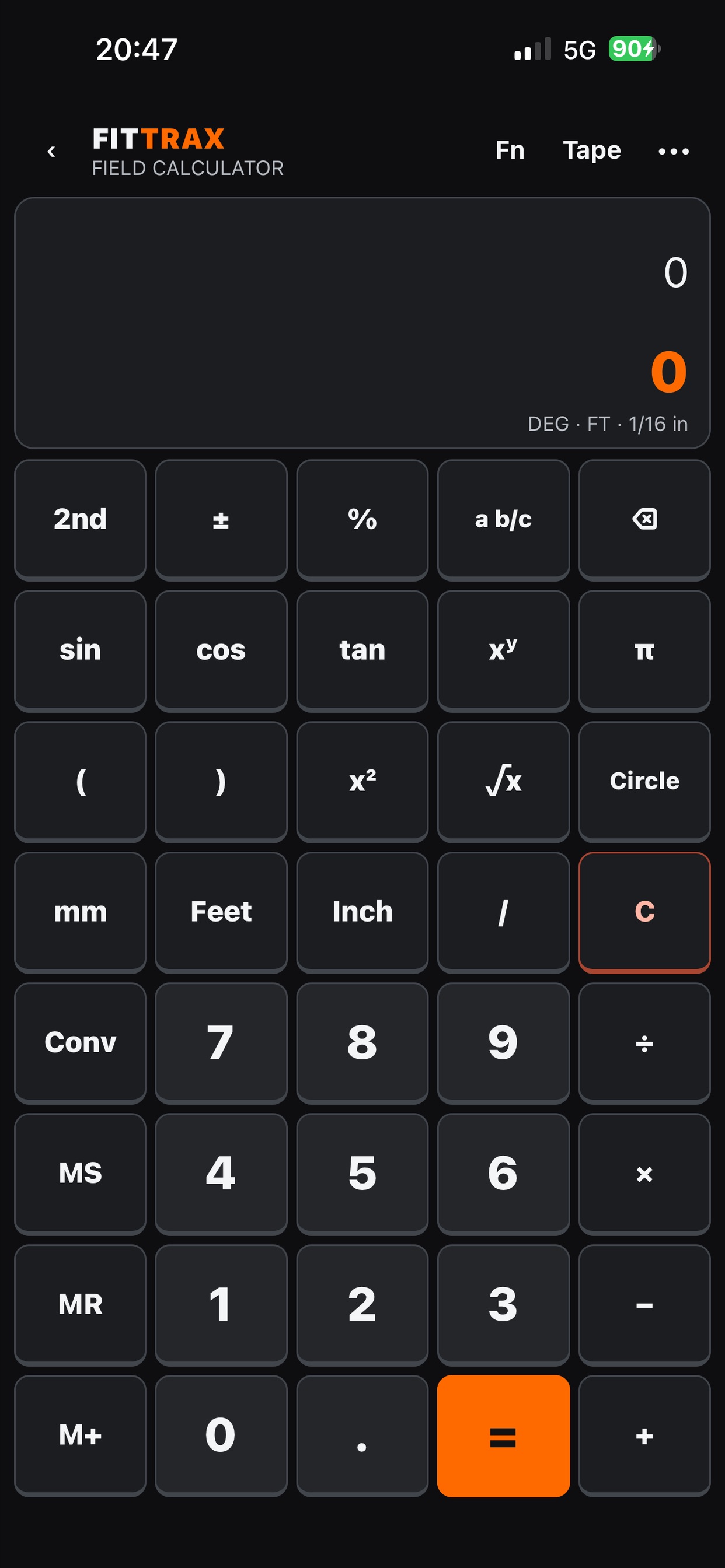 Screenshot 1 of FitTrax: Pipefitter Calculator