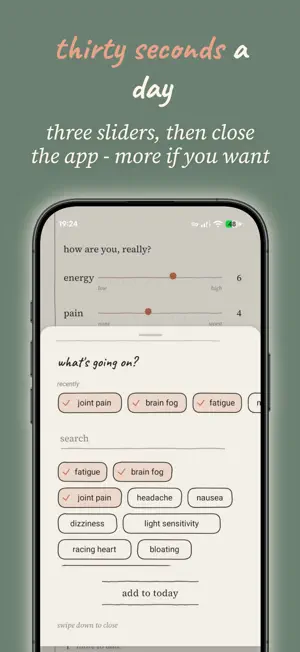 Pebble: Symptom Tracker screenshot 3