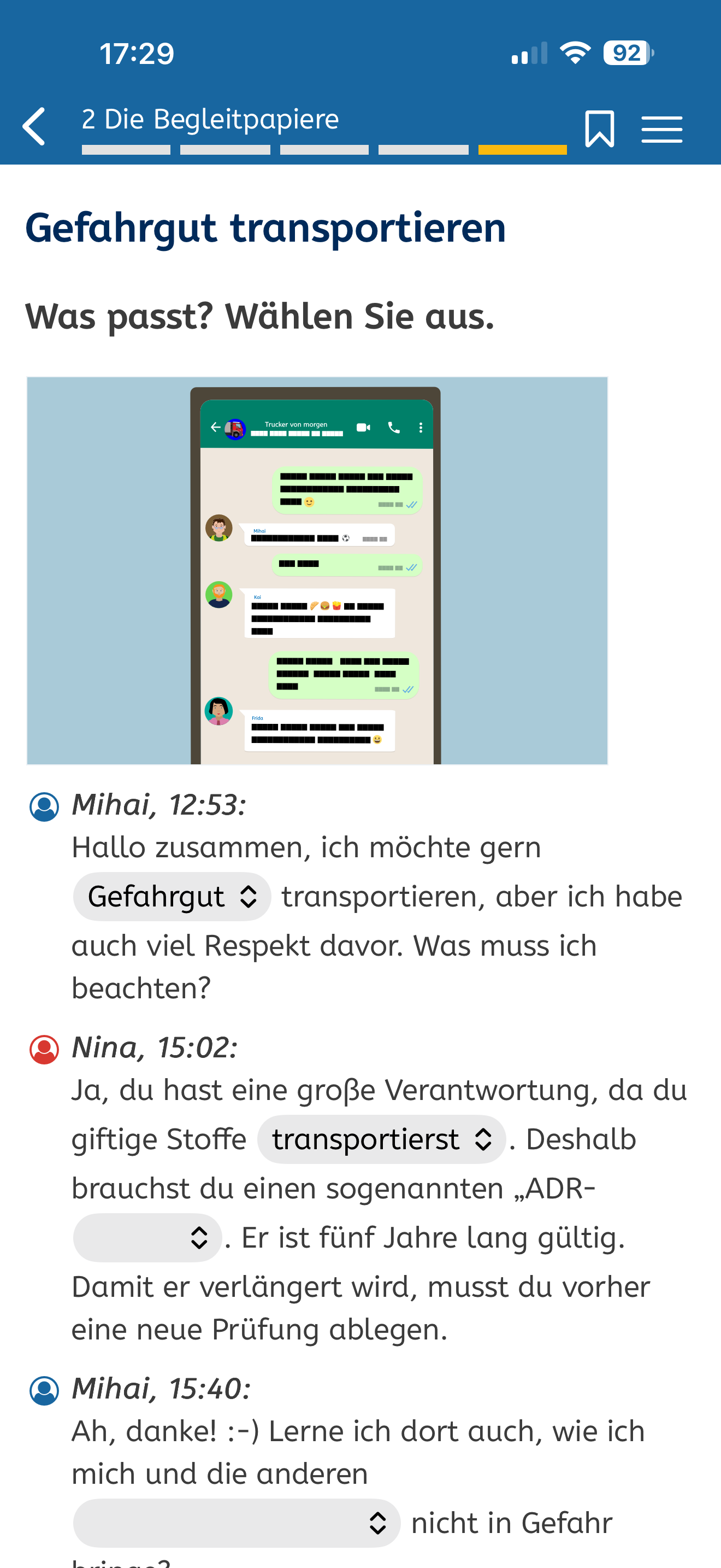 vhs Berufskraftfahrer*in screenshot 7