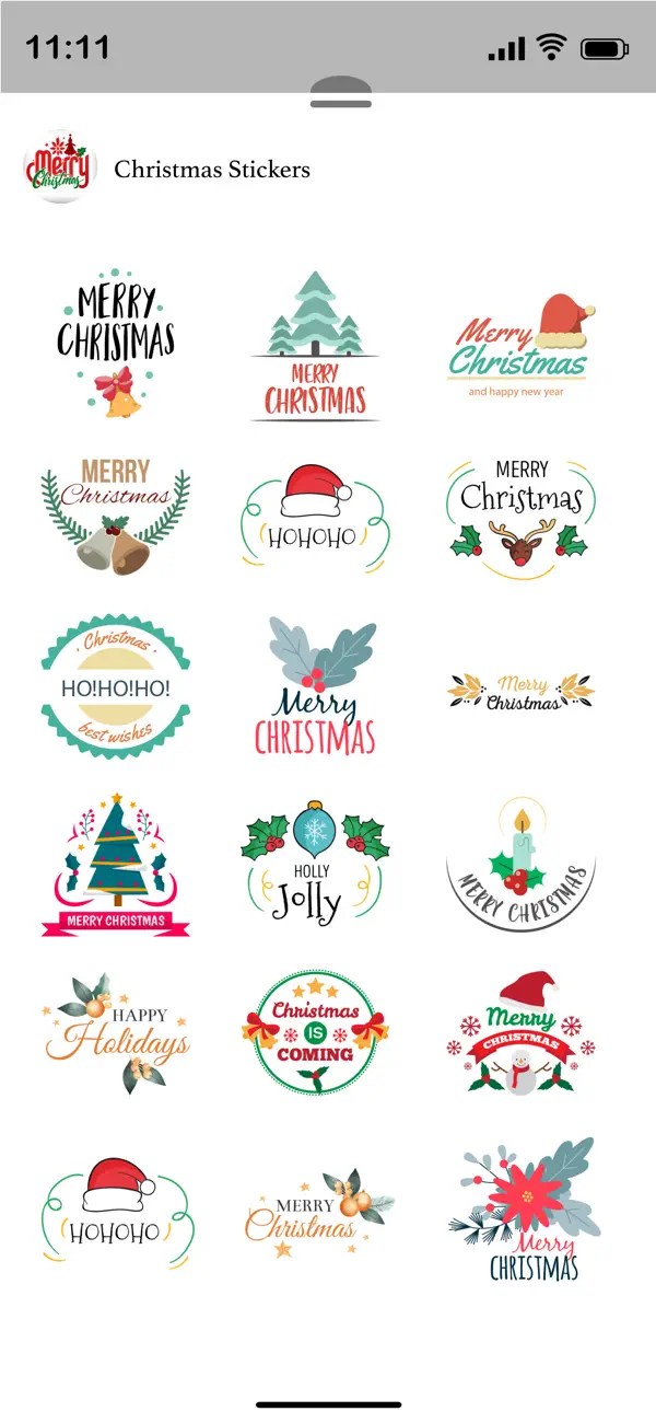 Screenshot #3 pour Christmas Sticker!!