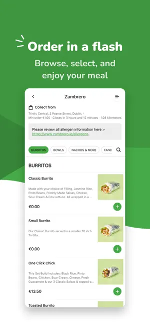 Zambrero Ireland screenshot 1