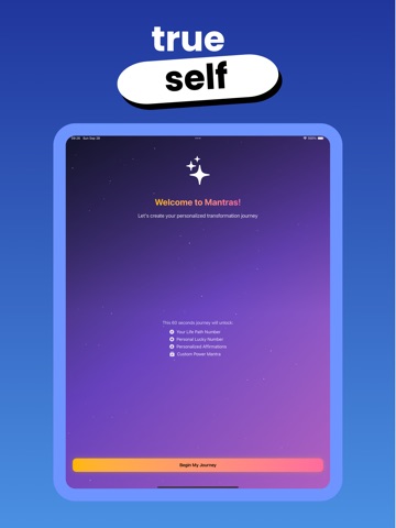 Mantras: Daily Affirmations iPad screenshot