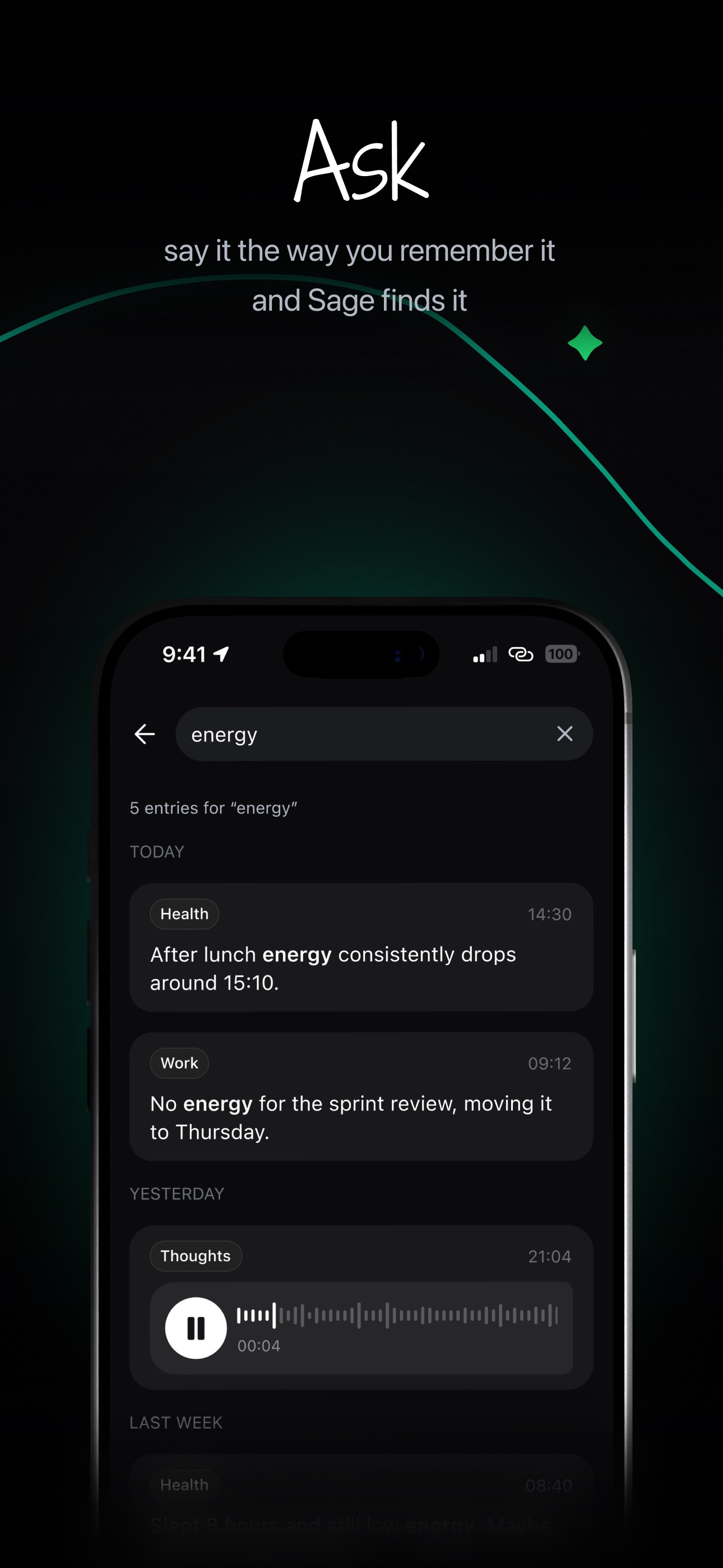 Screenshot 6 of Sage: AI Notes & Thoughts