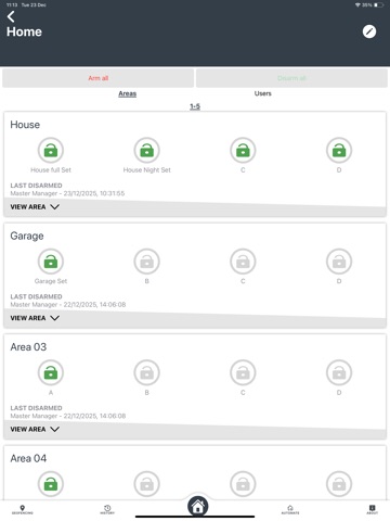 SmartAlarm+3 iPad screenshot