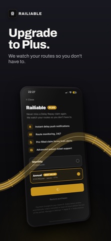 Railiable iPhone screenshot