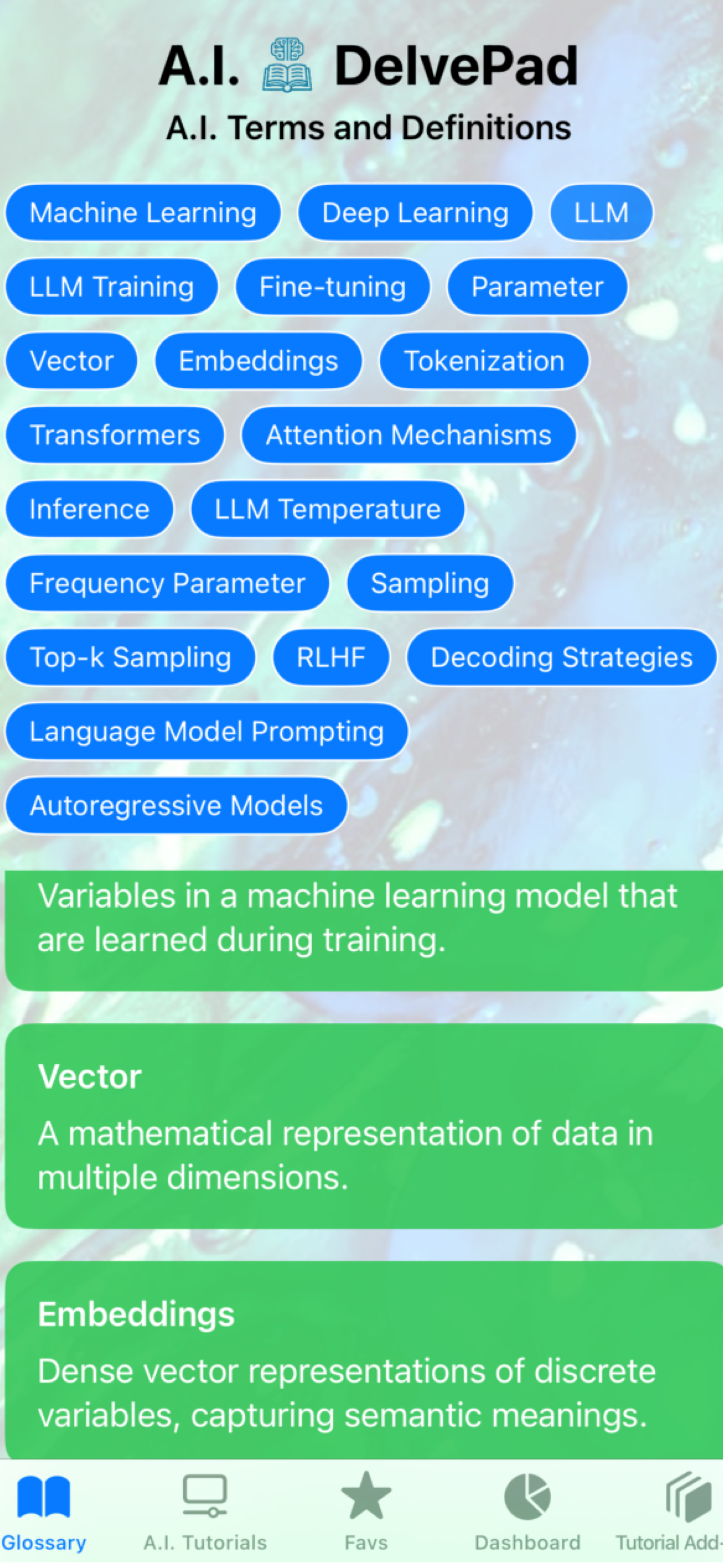 A.I. DelvePad