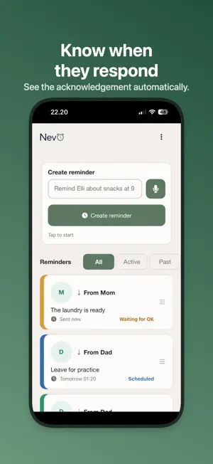 Nevö – Family Alarm & Reminder screenshot 4