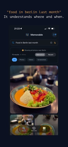 Memorable - AI Photo Search iPhone screenshot