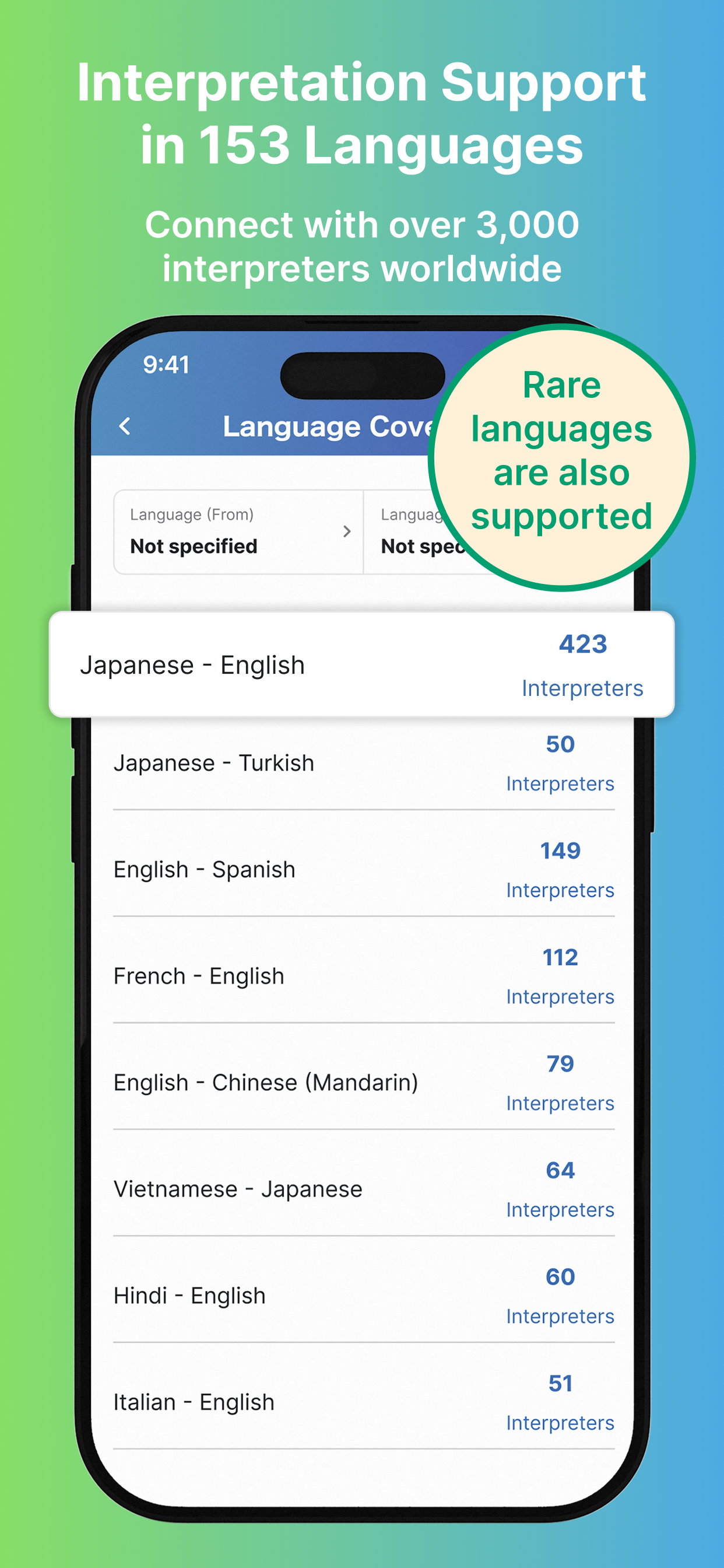 Oyraa - interpreters on call screenshot 4