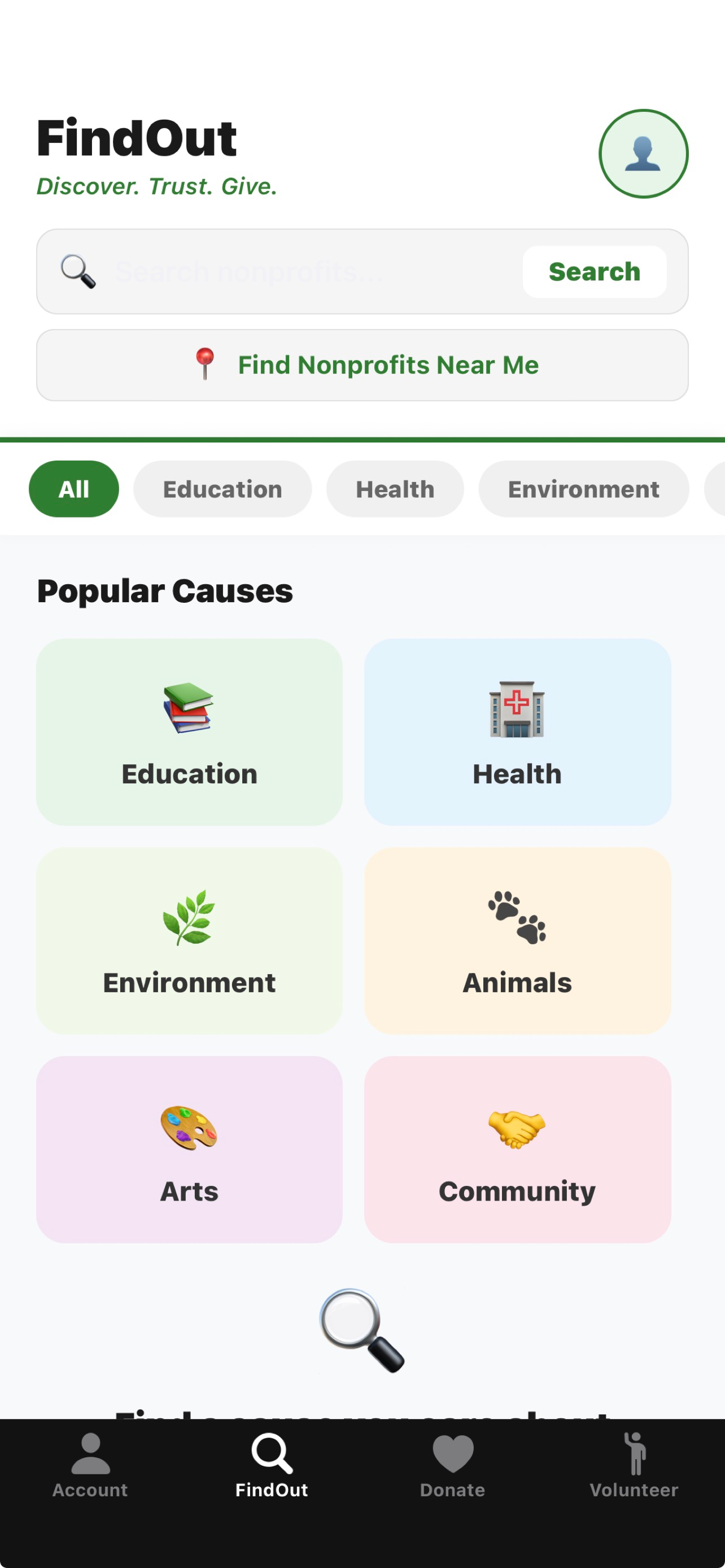 FindOut: Nonprofits & Donate