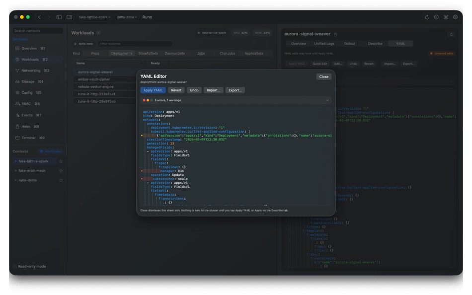 #4. Rune Kubernetes Client (macOS) โดย: Viktor Nyberg