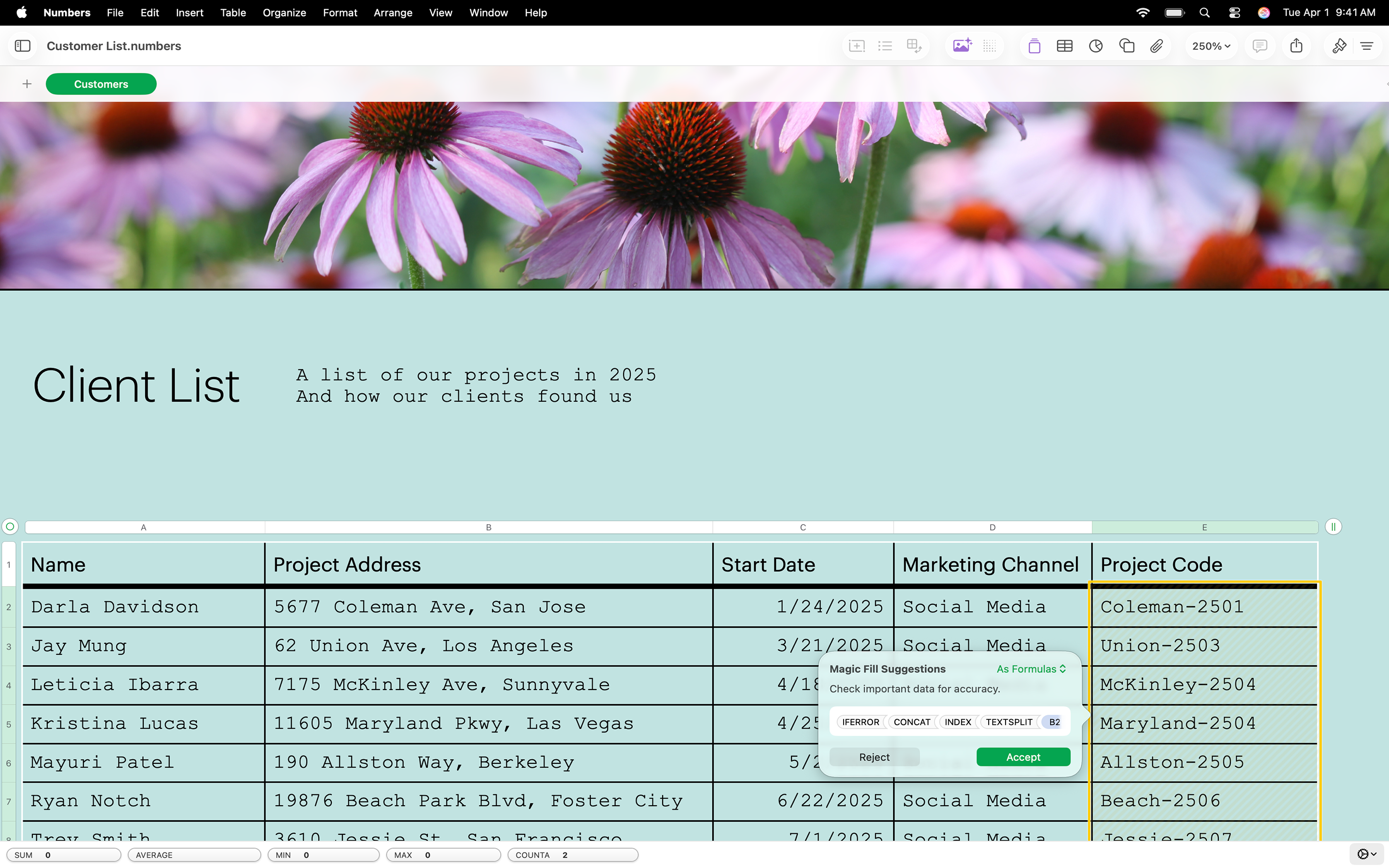 Numbers: Make Spreadsheets