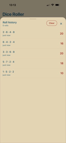 Awesome Dice Roller! screenshot