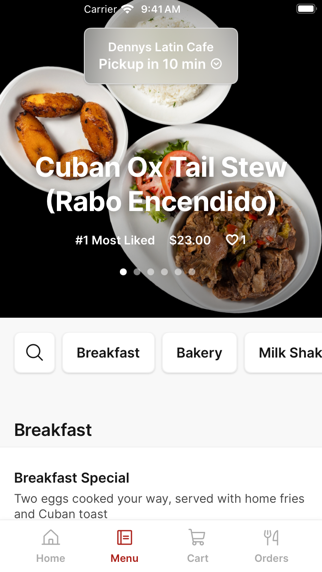 Dennys Latin Cafe iPhone screenshot 2 - Food & Drink app
