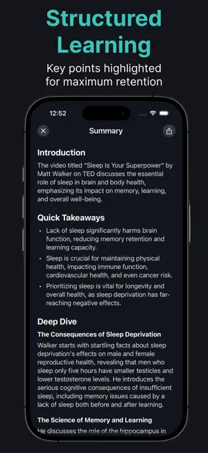 Recapy - AI YouTube Summary screenshot 3