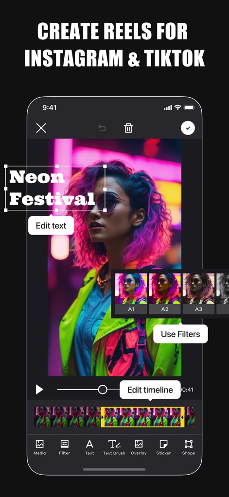 GRIDS Post maker for Instagram - Dynamic Video Editor