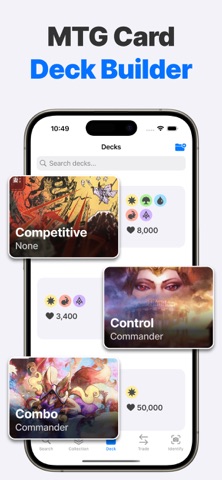 TCG Deck Builder MTG Scanner iPhone screenshot