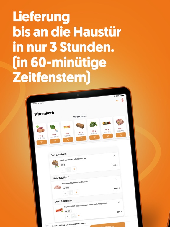 Knuspr.de iPad screenshot 4 - Shopping app