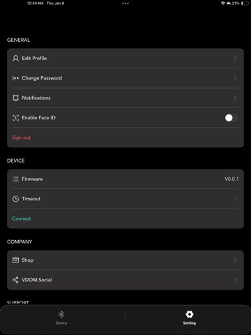 The VDOM iPad screenshot