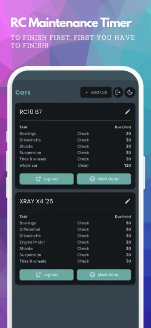 RC Maintenance Timer screenshot 1