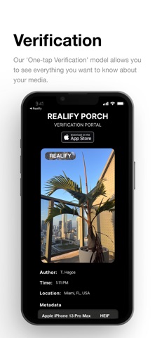 Realify - AI Proof Photos Screenshot 6 of 7