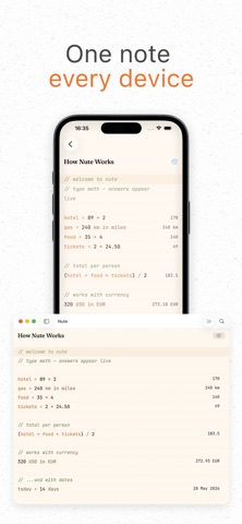 Nute Pad: Notepad Calculator Screenshot 6 of 6
