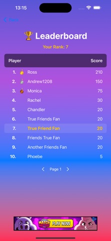 Friends Show Trivia screenshot