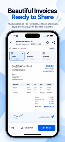 InvoiceFlow – Invoice Maker Screenshot 3 of 10