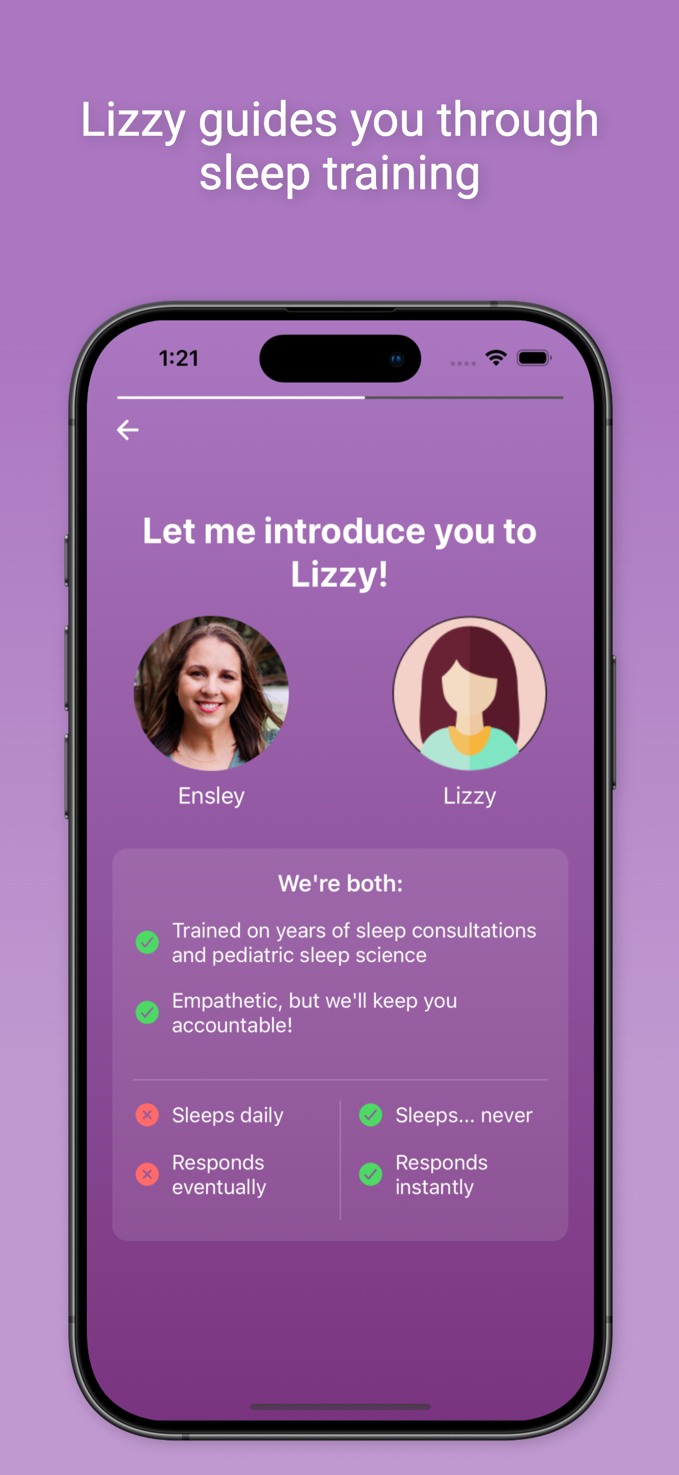 Lizzy: Baby Sleep Training