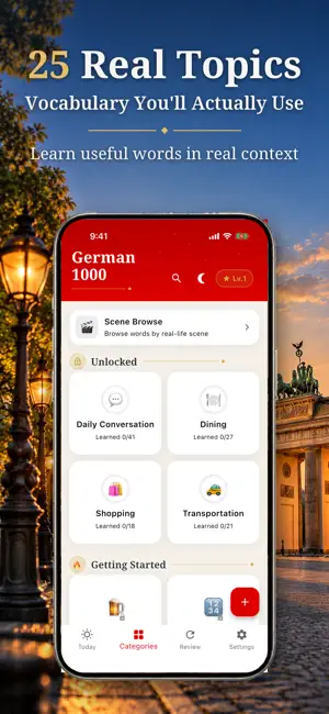 German 1000 Words-Learn German screenshot 2