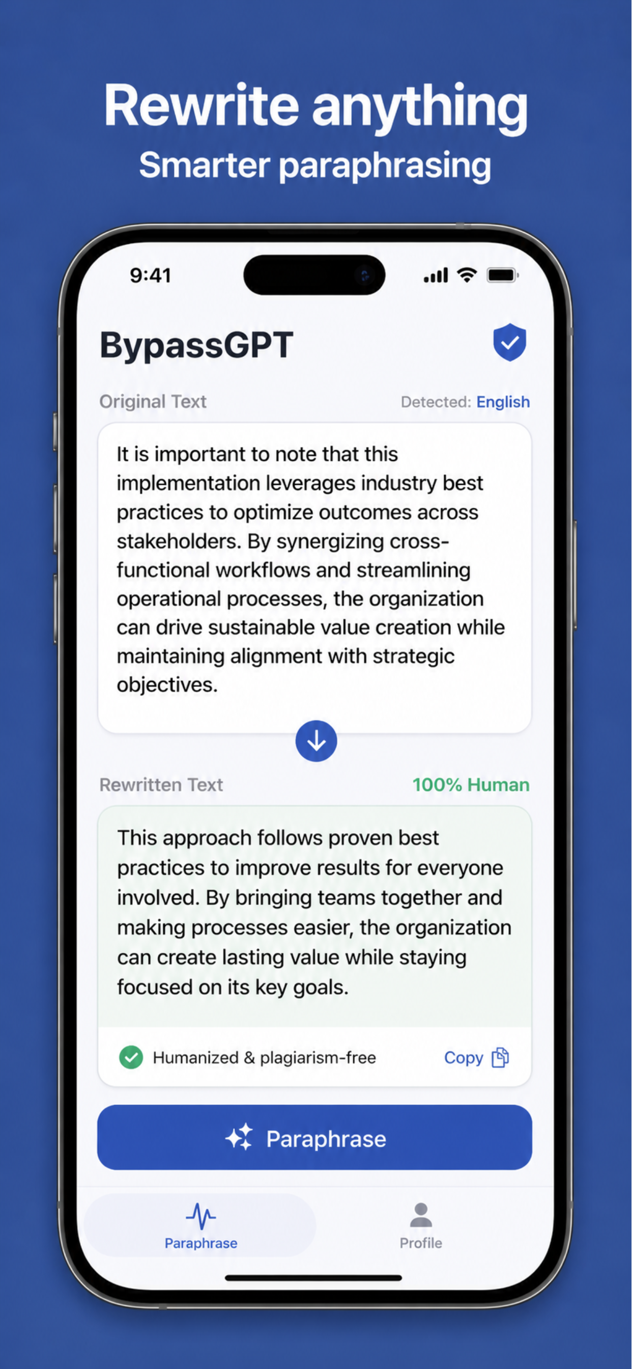 BypassGPT: AI Humanizer Pro