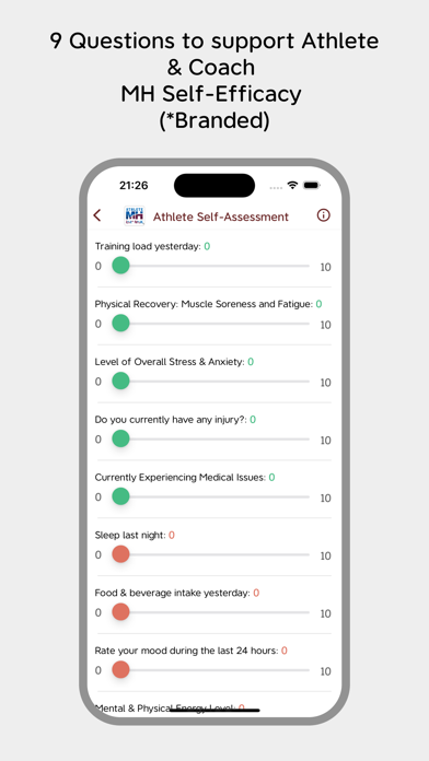 Athlete Mental Health Link Screenshot