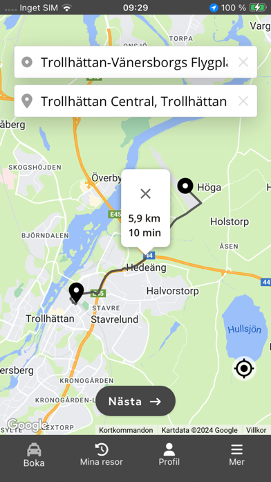 Taxi Trollhättan Screenshot