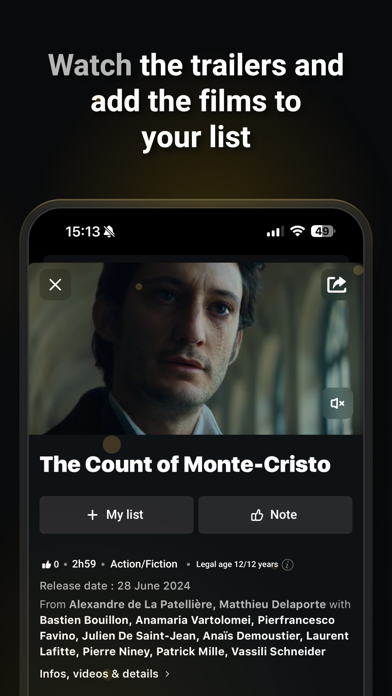Pathé Switzerland iPhone screenshot 5 - Entertainment app