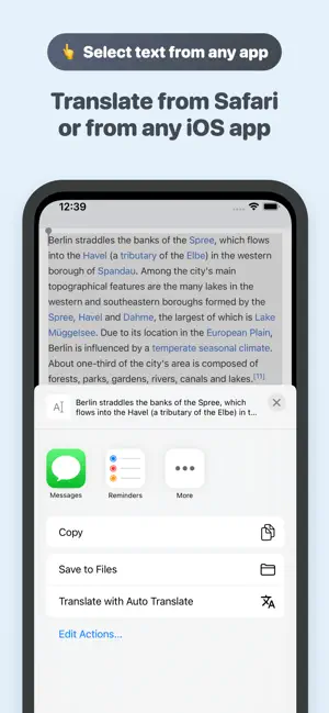 Auto Translate for Safari screenshot 3
