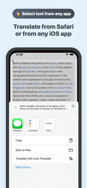 Auto Translate for Safari screenshot 3 of 3