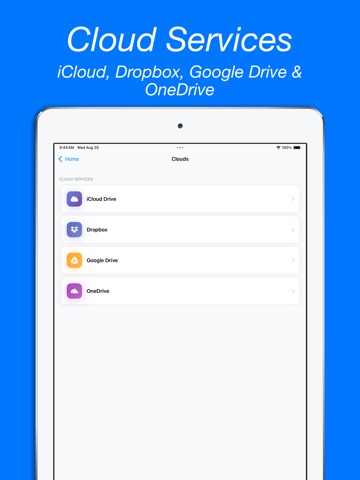 Cloud Video Player for Clouds iPad screenshot