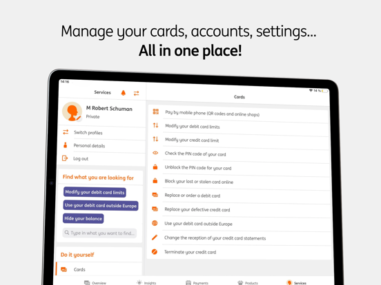 ING Banking iPad screenshot 6 - Finance app