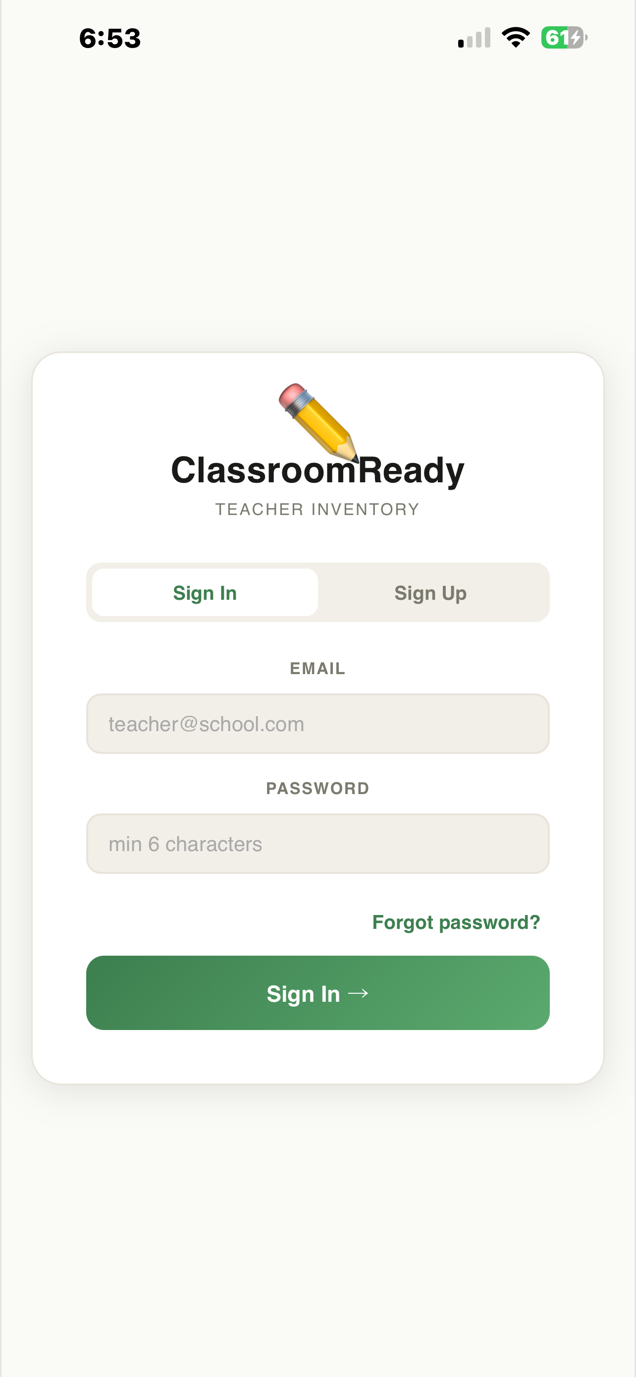 ClassroomReady: Inventory screenshot 6