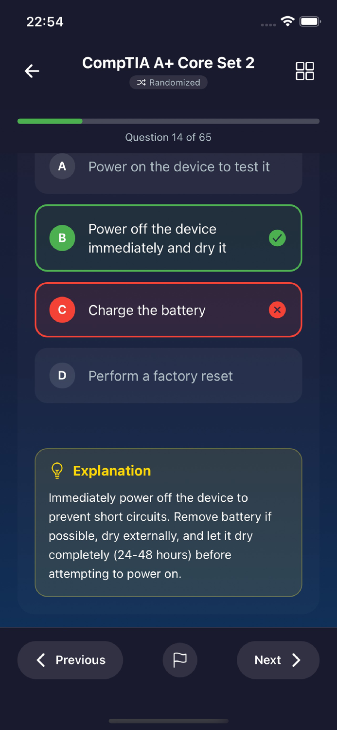 CompTIA A Core Tests